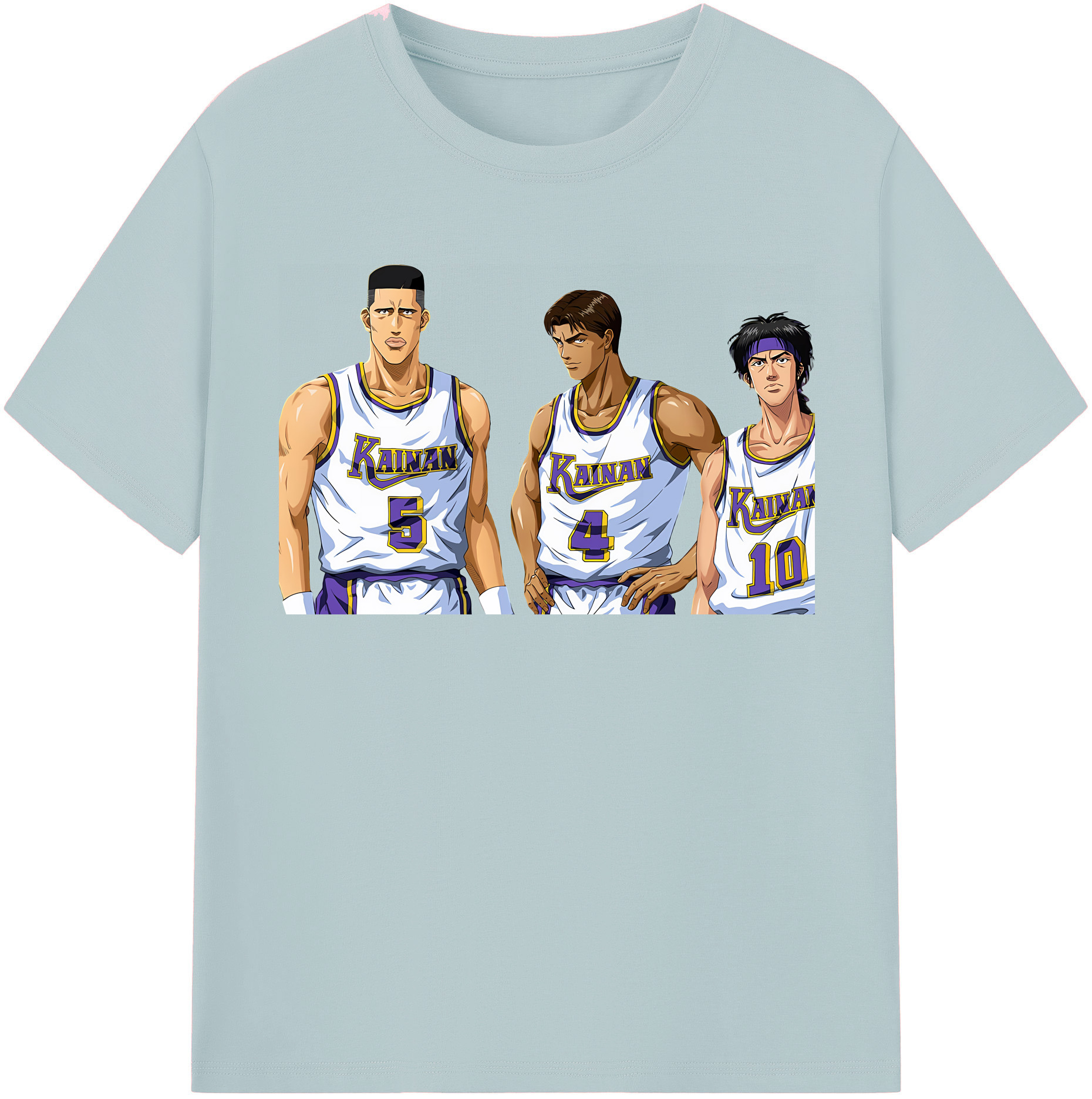 SLAM DUNK／スラムダンク 綿100％半袖Tシャツ（フロントプリント）
